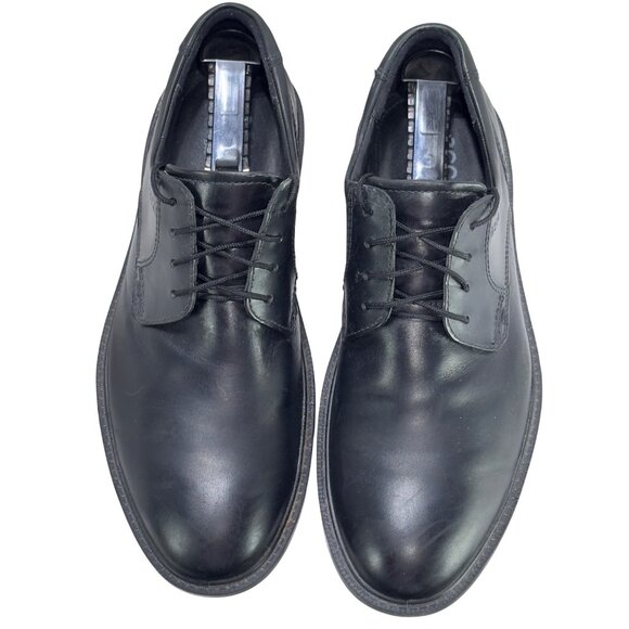 Ecco Men’s Shoes Black Leather Laced Oxfords Size 10 - Picture 11 of 11